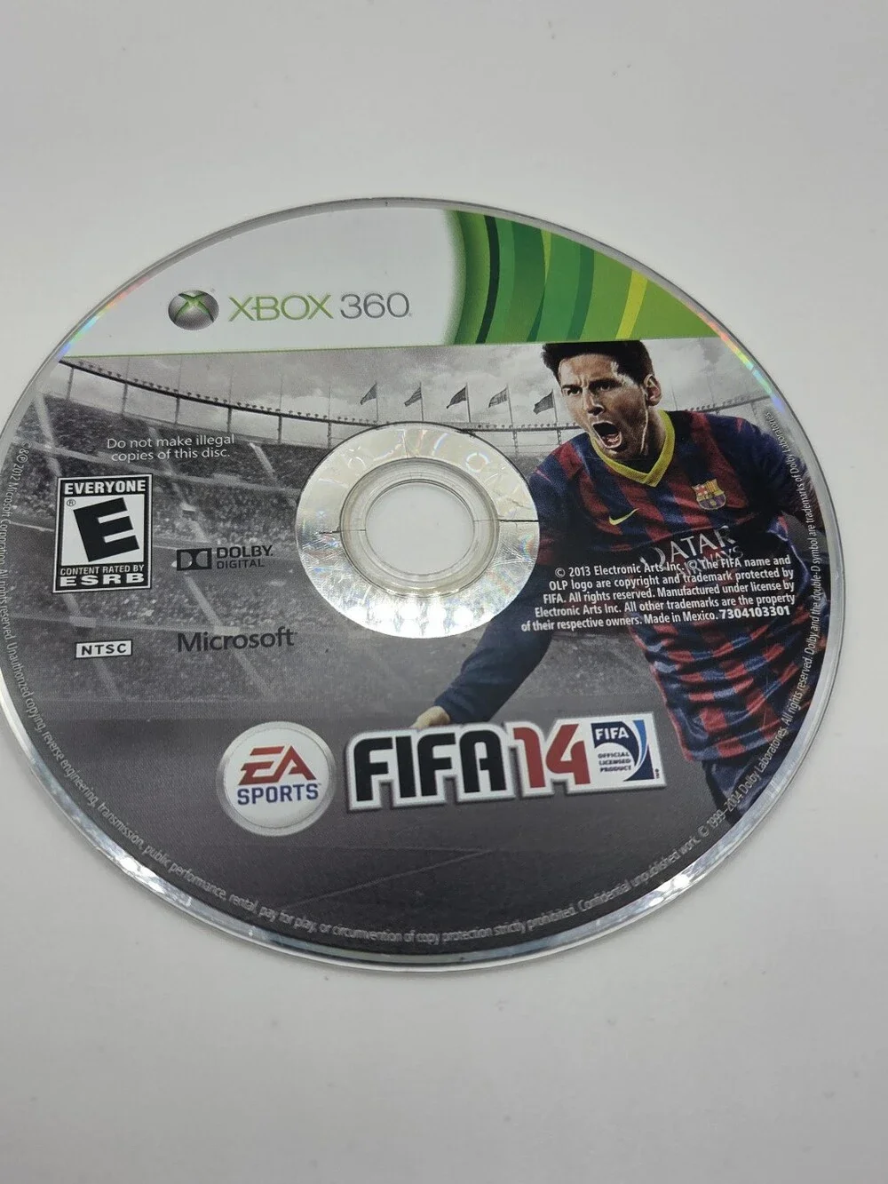 FIFA 14 Microsoft Xbox 360 2013 Soccer Game Lionel Messi Video Game